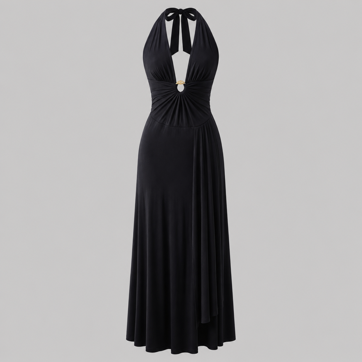 Nayara Vera | Vestido Sin Hombro y Escote en V