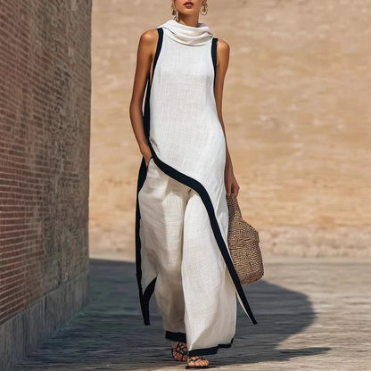 Vestido Ainoa | Encantador conjunto de cuello alto