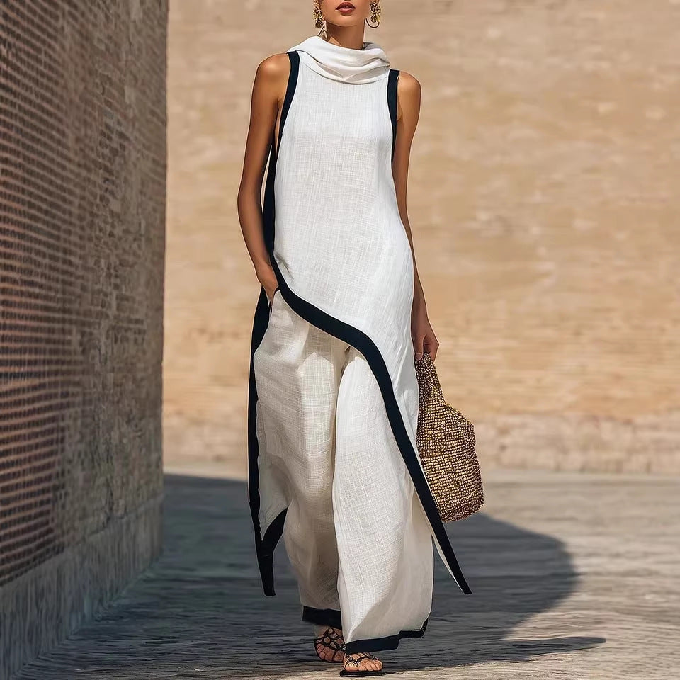 Vestido Ainoa | Encantador conjunto de cuello alto