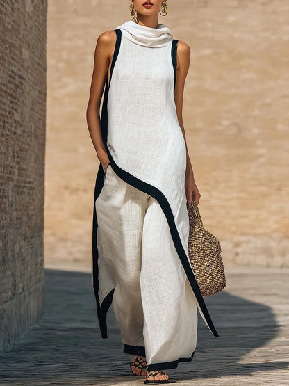 Vestido Ainoa | Encantador conjunto de cuello alto