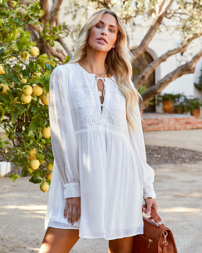 Vestido Corto de Lino y Algodón | Elegancia Natural