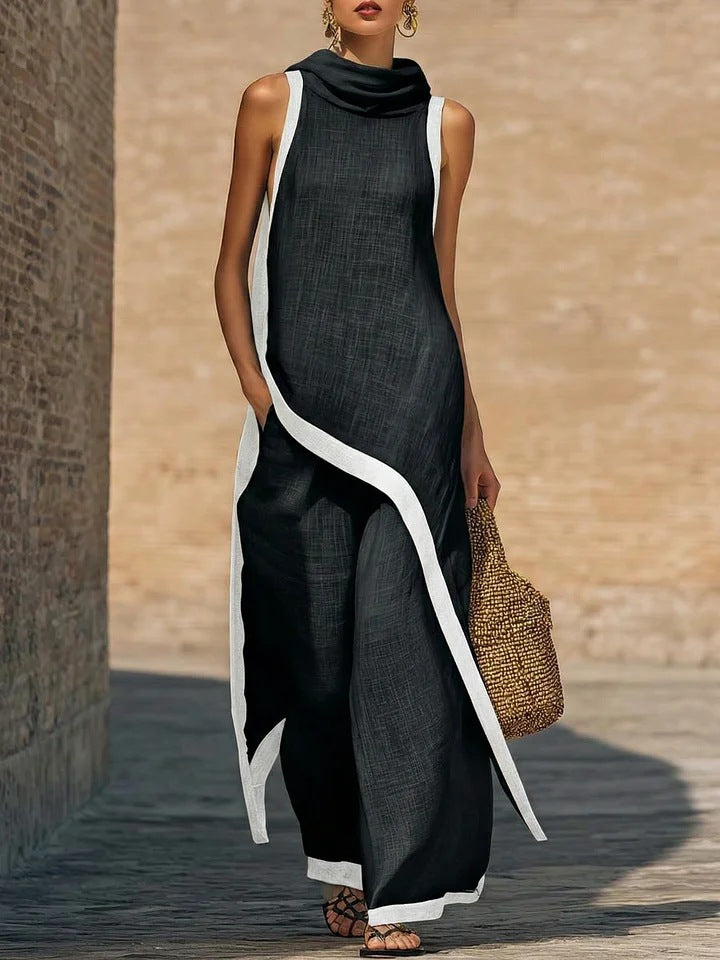 Vestido Ainoa | Encantador conjunto de cuello alto
