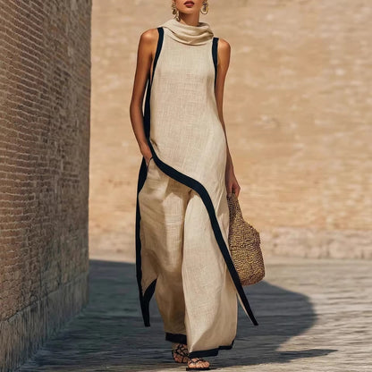 Vestido Ainoa | Encantador conjunto de cuello alto