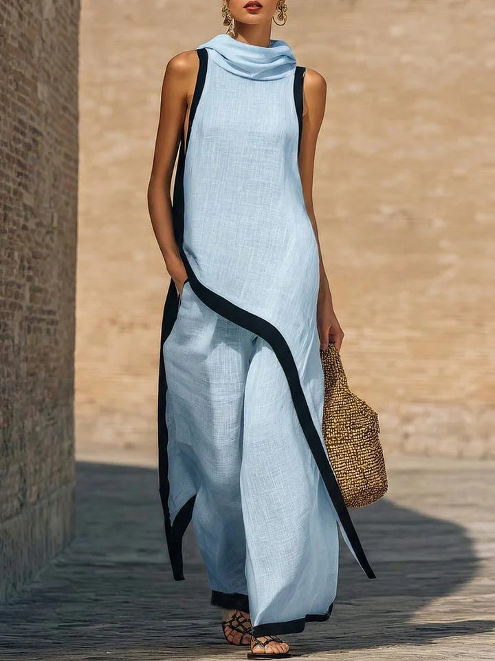 Vestido Ainoa | Encantador conjunto de cuello alto