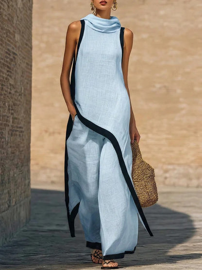 Vestido Ainoa | Encantador conjunto de cuello alto