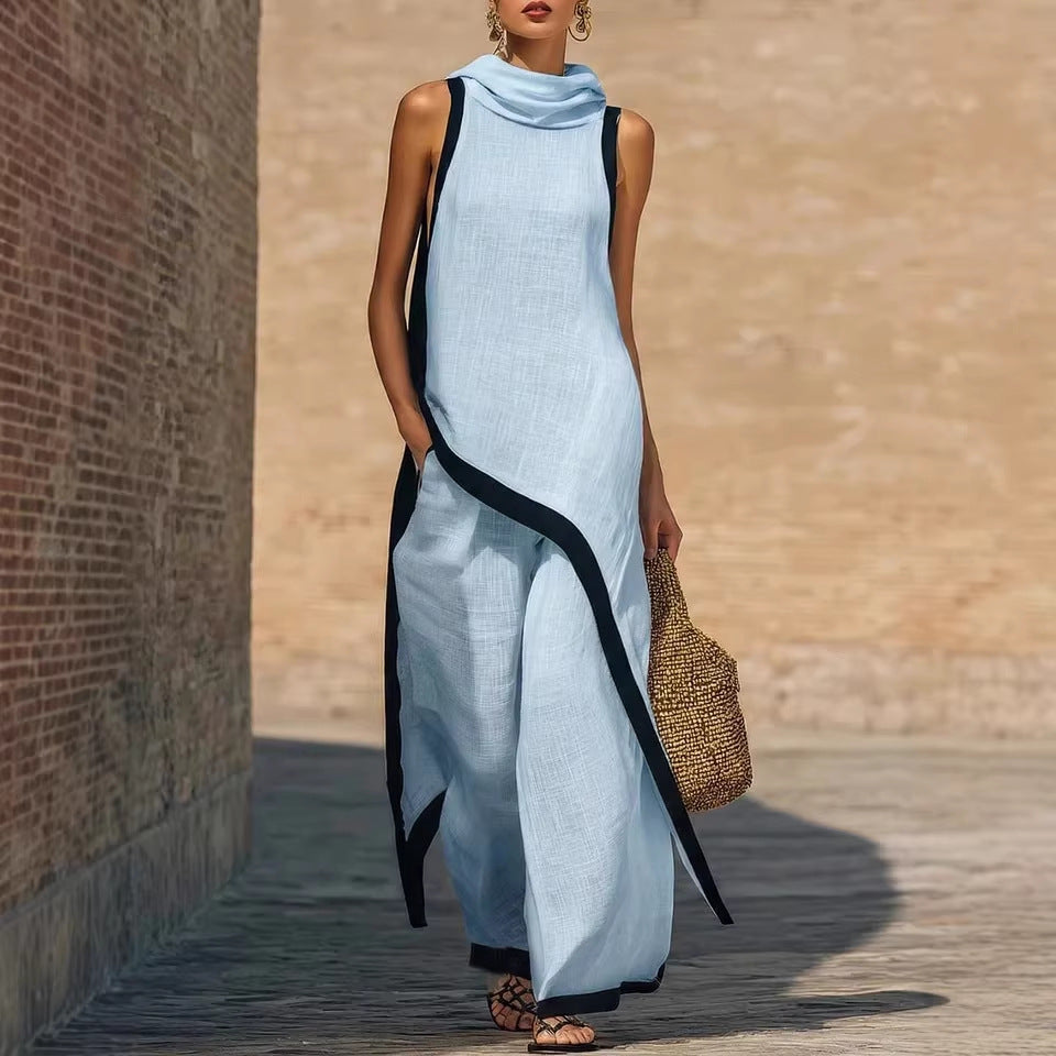 Vestido Ainoa | Encantador conjunto de cuello alto
