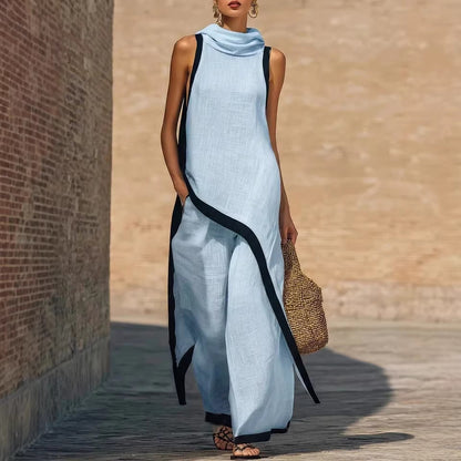 Vestido Ainoa | Encantador conjunto de cuello alto
